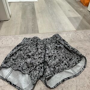 Lululemon Athletica Black and White Athletic Shorts